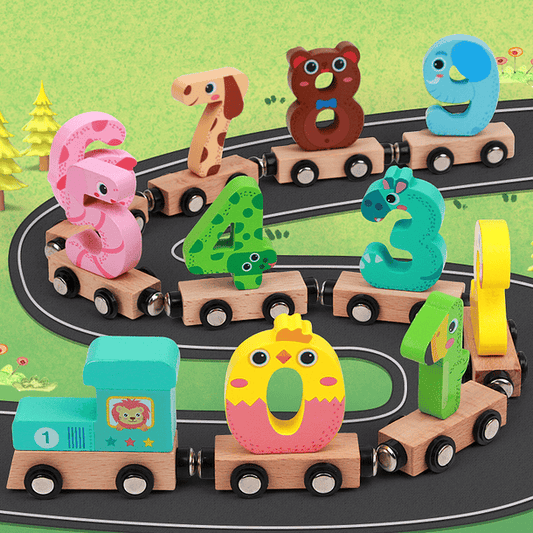 TREN MAGNETICO DE NUMEROS MONTESSORI